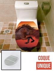Housse de toilette - Décoration abattant wc A Horse In The Sunset