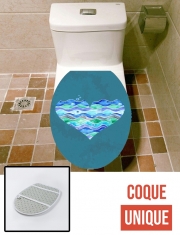 Housse de toilette - Décoration abattant wc A Sea of Love (blue)