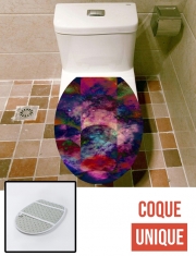 Housse de toilette - Décoration abattant wc Abstract Circles