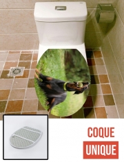 Housse de toilette - Décoration abattant wc Adult Doberman