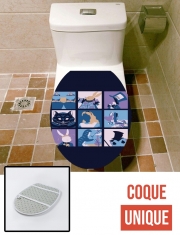 Housse de toilette - Décoration abattant wc Alice pop
