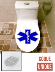 Housse de toilette - Décoration abattant wc Ambulance
