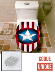 Housse de toilette - Décoration abattant wc American Captain