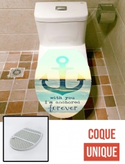 Housse de toilette - Décoration abattant wc Ton Ancre pour toujours