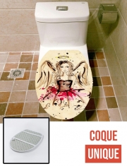 Housse de toilette - Décoration abattant wc Angel