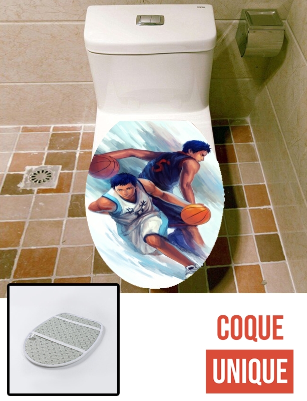 Housse de toilette - Décoration abattant wc Aomine Basket Kuroko Fan ART