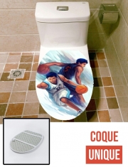 Housse de toilette - Décoration abattant wc Aomine Basket Kuroko Fan ART