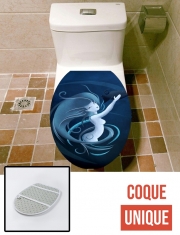 Housse de toilette - Décoration abattant wc Aquarius Girl