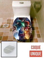 Housse de toilette - Décoration abattant wc Arrowverse fanart poster