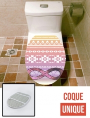 Housse de toilette - Décoration abattant wc Pink Aztec Infinity
