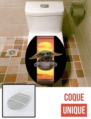 Housse de toilette - Décoration abattant wc Baby Yoda