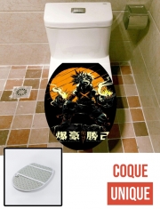 Housse de toilette - Décoration abattant wc Bakugo Crazy Bombing