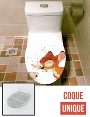 Housse de toilette - Décoration abattant wc Bambi Art Print