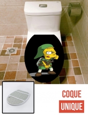 Housse de toilette - Décoration abattant wc Bart X Link