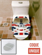 Housse de toilette - Décoration abattant wc Chaussure All Star Union Jack London