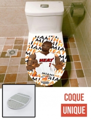Housse de toilette - Décoration abattant wc Basketball Stars: Chris Bosh - Miami Heat