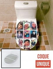 Housse de toilette - Décoration abattant wc Belmondo Collage