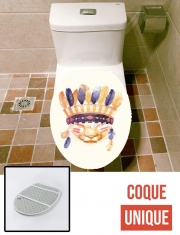 Housse de toilette - Décoration abattant wc Big chief