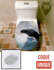 Housse de toilette - Décoration abattant wc Black Crow