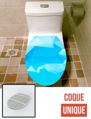 Housse de toilette - Décoration abattant wc Blue Diamonds
