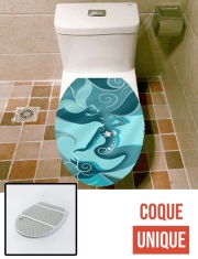 Housse de toilette - Décoration abattant wc Blue Mermaid 