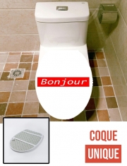 Housse de toilette - Décoration abattant wc Bonjour Vald