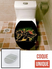 Housse de toilette - Décoration abattant wc Bowser Abstract Art