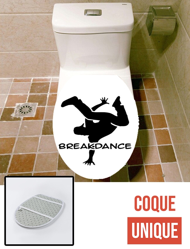 Housse de toilette - Décoration abattant wc Break Dance
