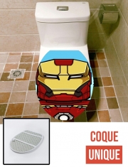 Housse de toilette - Décoration abattant wc Bricks Ironman