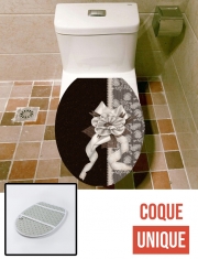 Housse de toilette - Décoration abattant wc Brown Elegance