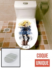 Housse de toilette - Décoration abattant wc C18 Android Bot
