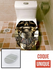 Housse de toilette - Décoration abattant wc c3po