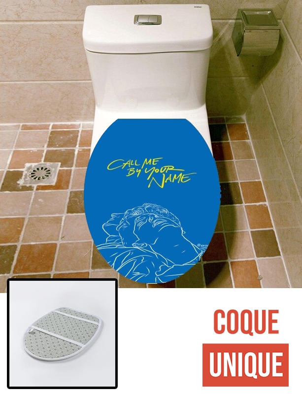 Housse de toilette - Décoration abattant wc Call me by your name