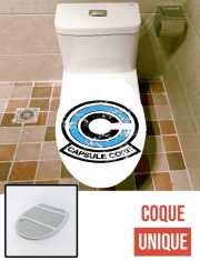 Housse de toilette - Décoration abattant wc Capsule Corp