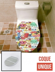 Housse de toilette - Décoration abattant wc Cartoon Swag Grafiti Personnage