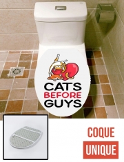 Housse de toilette - Décoration abattant wc Cats before guy