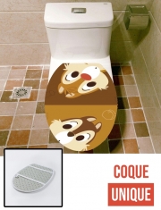 Housse de toilette - Décoration abattant wc Chip And Dale