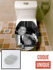 Housse de toilette - Décoration abattant wc Chirac Smoking What do you want