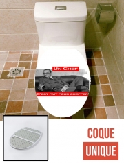 Housse de toilette - Décoration abattant wc Chirac Un Chef cest fait pour cheffer
