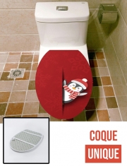 Housse de toilette - Décoration abattant wc Pingouin de noel
