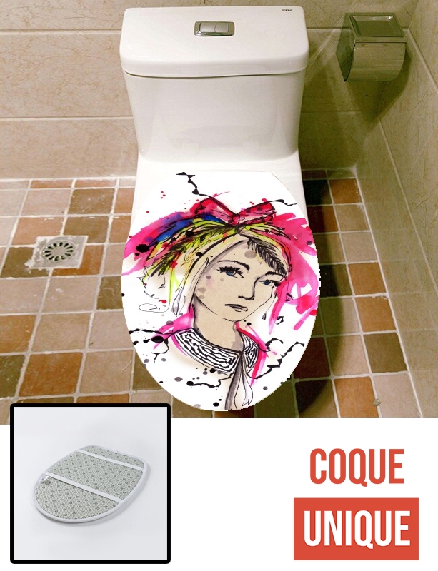 Housse de toilette - Décoration abattant wc Cendrillon Dinah