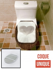 Housse de toilette - Décoration abattant wc Coconut love