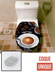 Housse de toilette - Décoration abattant wc Coffee time