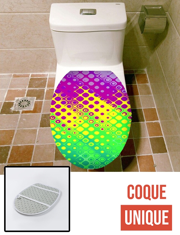 Housse de toilette - Décoration abattant wc Confused Bubbles