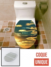 Housse de toilette - Décoration abattant wc Conquer Your World
