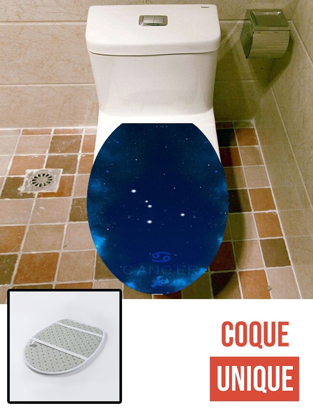 Housse de toilette - Décoration abattant wc Constellations of the Zodiac: Cancer