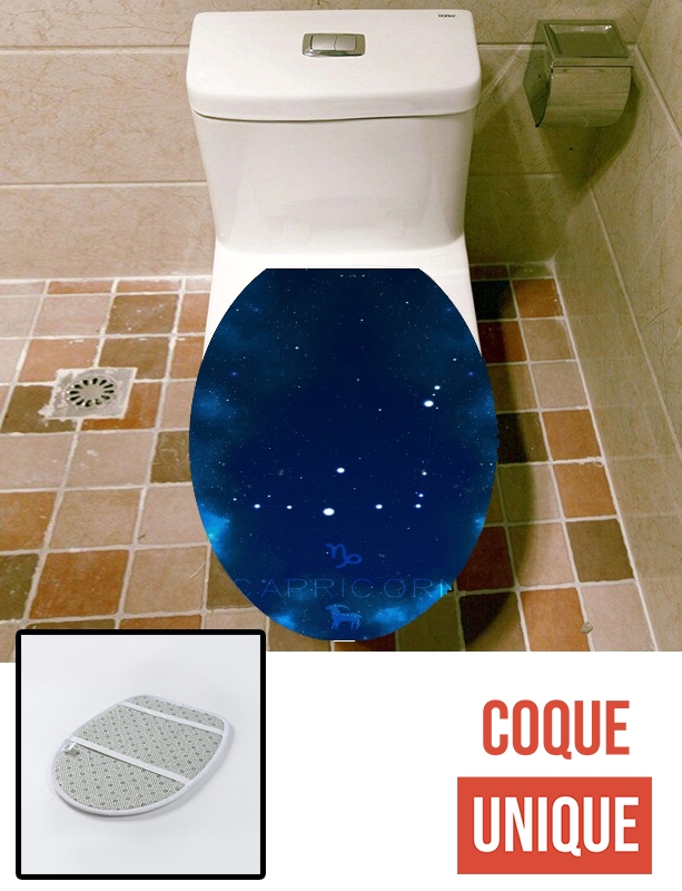 Housse de toilette - Décoration abattant wc Constellations of the Zodiac: Capricorn