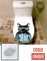 Housse de toilette - Décoration abattant wc Cool Cat