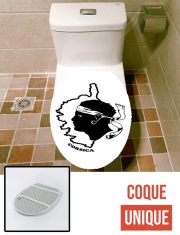 Housse de toilette - Décoration abattant wc Corse - Tete de maure