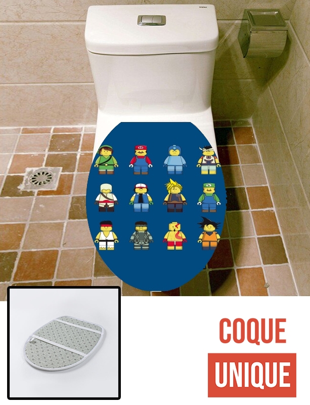 Housse de toilette - Décoration abattant wc Cosplay 